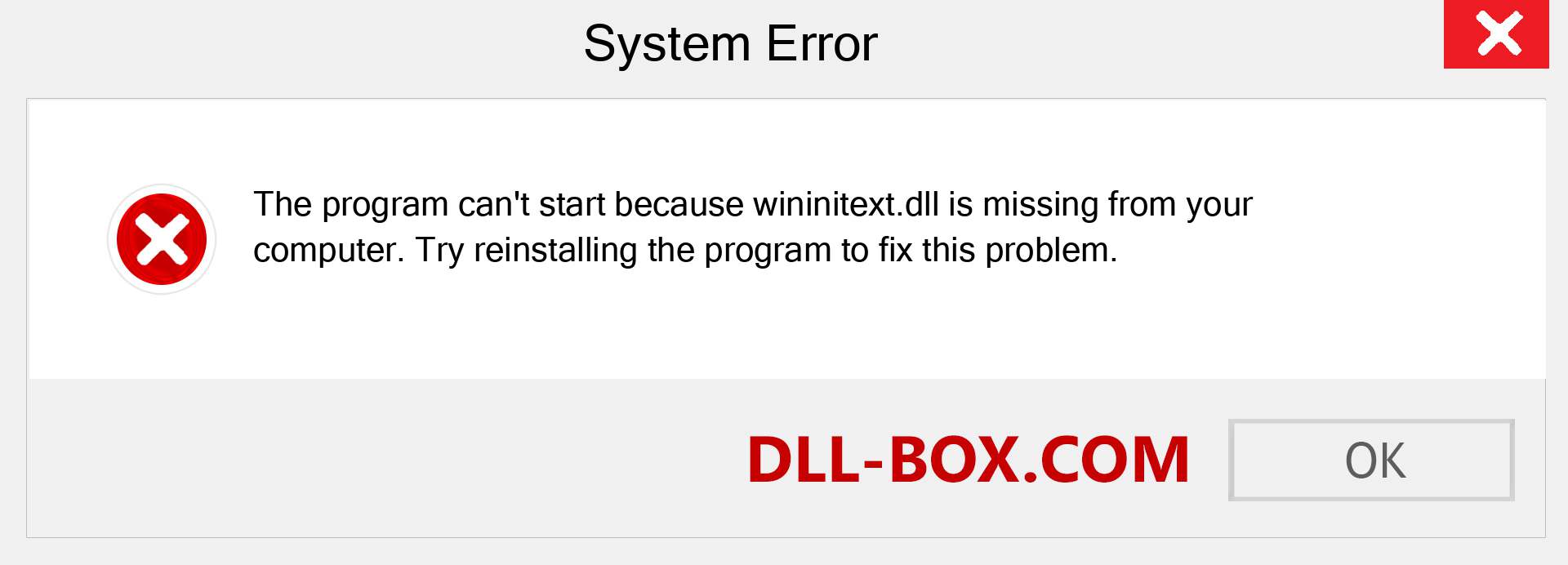  wininitext.dll file is missing?. Download for Windows 7, 8, 10 - Fix  wininitext dll Missing Error on Windows, photos, images
